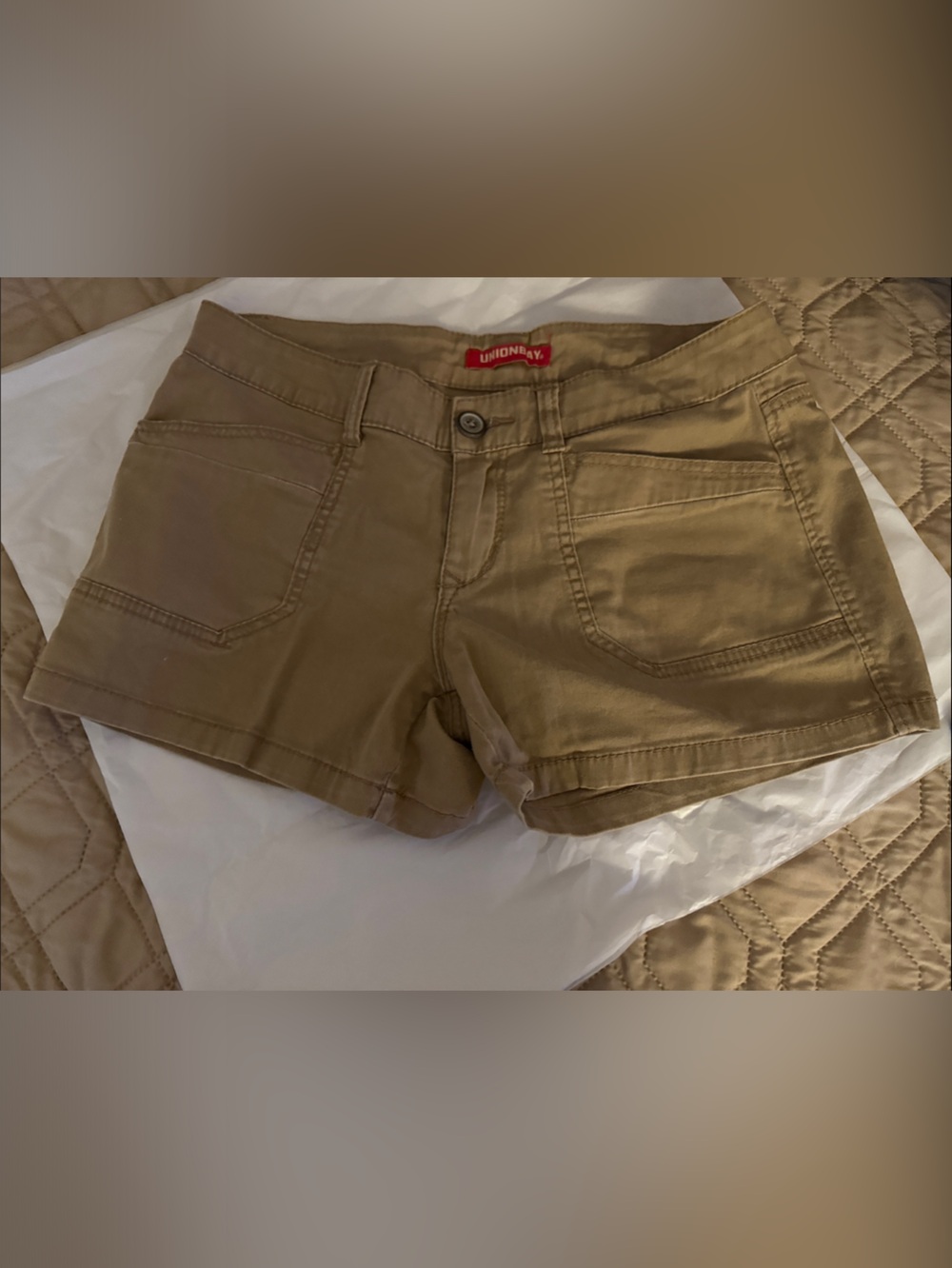 UNIONBAY Tan Women's Casual Cotton Shorts